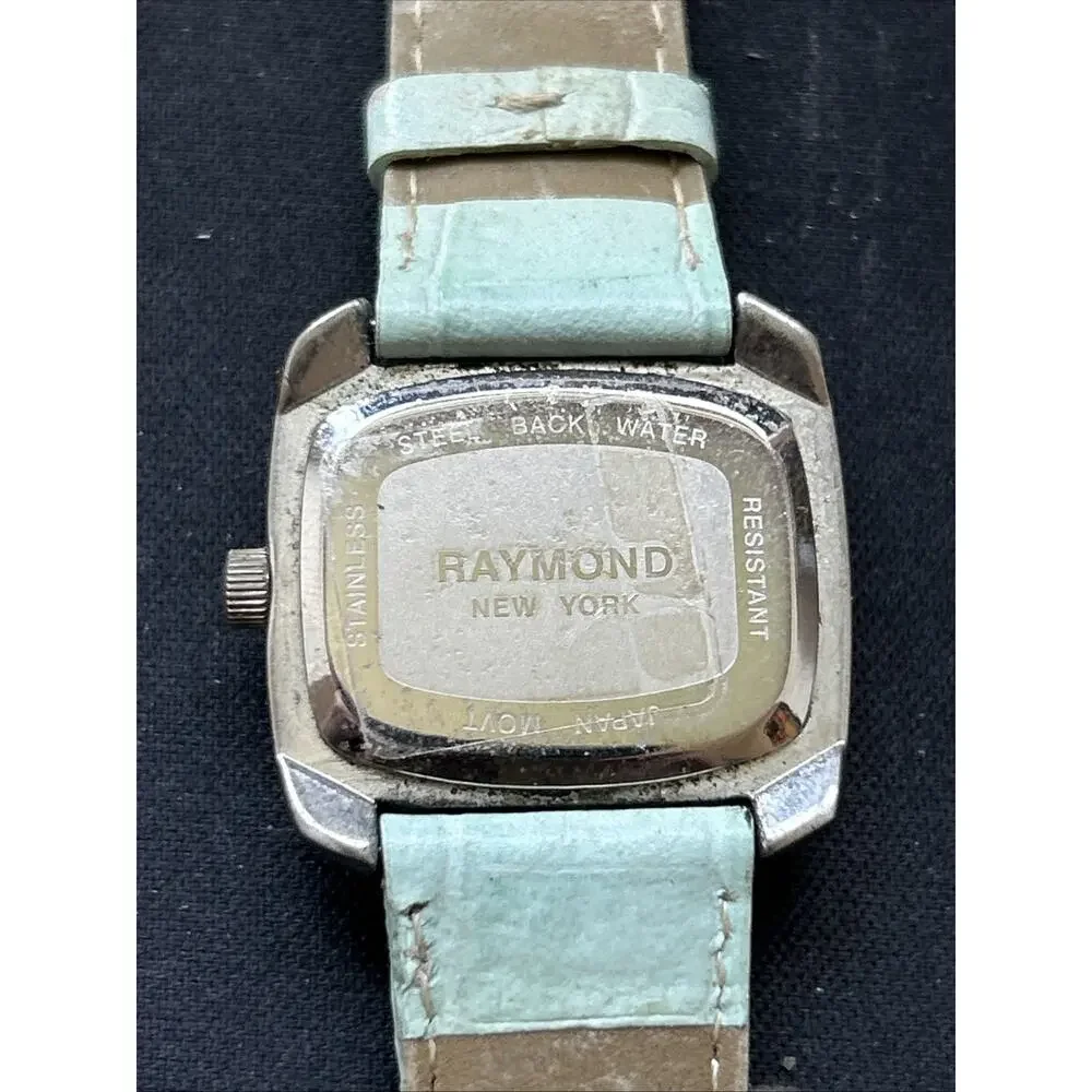 Raymond MOP Dial Mint Green Band Women’s Quartz Watch